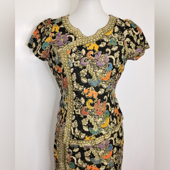 BATIK COTTON MAXI SKIRT AND BLOUSE NWOT - Picture 10 of 14